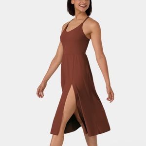 HALARA Brown Midi Dress